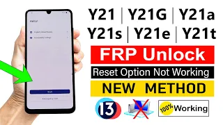 Vivo Y21/Y21G/Y21t/Y21s/Y21e... Google Account Bypass | ANDROID 13 (without pc) 💯% Working