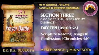 MFM 70 Days Prayer & Fasting Program | Day 30 | O God of Elijah, Disgrace My Disgrace