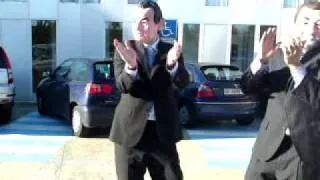 Zapatero y Rajoy bailando estopa