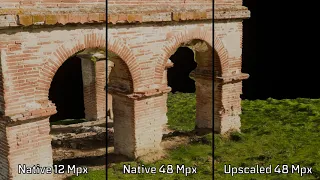 Is the 48 Mpx mode of the DJI Mini 3 Pro useful for photogrammetry ? What about AI upscaling ?