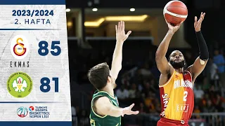 Galatasaray Ekmas (85-81) Manisa BB - Türkiye Sigorta Basketbol Süper Ligi - 2023/24