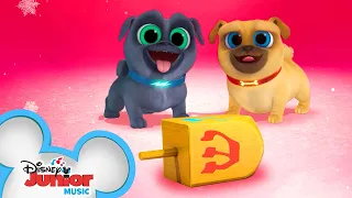 Dreidel Song with Puppy Dog Pals! 🕎 | Disney Junior Holiday Party on Tour | Disney Junior