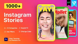 1000+ Instagram stories Premiere Pro Templates