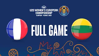 France v Lithuania | Full Basketball Game | FIBA U20 Women's European Championship 2023