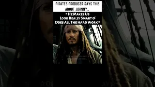 Johnny Depp Praised By Pirates Producer Shortly Before Disney Fired Him 😞 #jacksparrow #potc #shorts