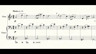 Tale of a Lonely Worm - for flute and piano - play along with piano accompaniment