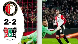 Feyenoord VS NEC Nijmegen 2-2 Highlights | Eredivisie 2023/2024