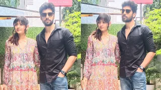 Sai Ketan Rao and Shivangi Khedkar  spotted for the promotion of their music video Ishq Ho Jayega