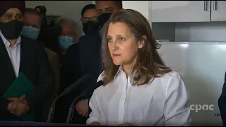Finance Minister Chrystia Freeland highlights budget measures in Surrey, B.C. – April 13, 2022