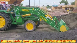 Johndeere 5036 par loder 👍#rajveeraloder #tractorloder #sangaria #farming