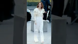 Emma Stone at Louis Vuitton Fashion Show in Paris 2024 #shorts #emmastone #parisfashionweek