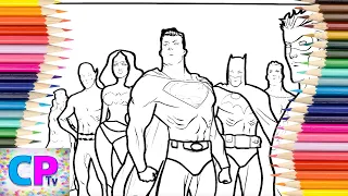Superheroes Super Speed Coloring Pages,How to Color Justice League,Coloring Pages Tv