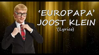 Europapa - Joost Klein (Lyric Video) (Eurovision 2024)