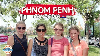 PHNOM PENH CAMBODIA 🇰🇭 Where to Stay,  Cambodian Food & Mekong River | 197 Countries, 3 Kids