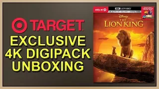 The Lion King (2019) Target Exclusive 4K+2D Blu-ray Digipack Unboxing