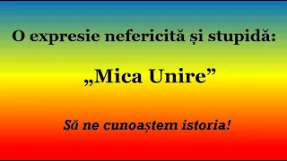 Mica Unire: O expresie nefericită și stupidă. De ce Unirea Principatelor Române nu poate fi "mică"