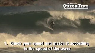 SurflineTV TRICK TIPS  FRONTSIDE TUBE RIDING