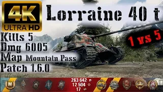 World of Tanks Lorraine 40 t Replay - 5 Kills 6.0K DMG(Patch 1.6.0)