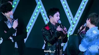 [4K] 180203 네이쳐 팬 페스티벌 사랑해 게임 잔망터지는 민석이 XIUMIN focus by GLACIERXIU