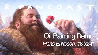 Hans Eriksson (Mtg Card Illustration) oil on canvas 18"x24"