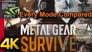 [4K] Metal Gear Survive PC Performance Comparison + How TO Uncap FPS