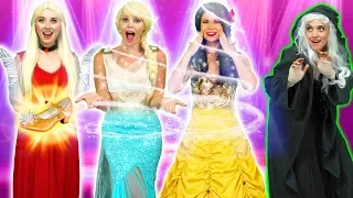 DISNEY PRINCESS MAGIC DANCE. (IS THERE A SPELL ON ELSA AND BELLE?) Totally TV