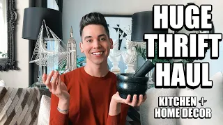 HOME DECOR THRIFT WITH ME + HAUL | GOODWILL + THRIFT STORE FINDS | AFFORDABLE + BUDGET FRIENDLY