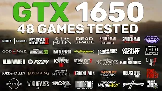 GTX 1650 Test in 48 Games in 2023