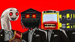 Cursed Thomas Train & House Head & Bus Eater & Living Building - Coffin Dance Meme ( COVER )