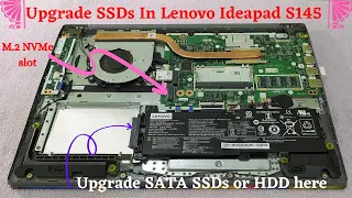 How To  Upgrade M.2 NVMe SSDs And Ram in Lenovo Ideapad S145 ||