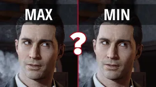 [4K] MAFIA DEFINITIVE EDITION MAX vs MIN PC - Graphics & Frame rate Comparison