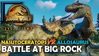 BATTLE AT BIG ROCK at the Jurassic World Evolution 2 (4K 60FPS)