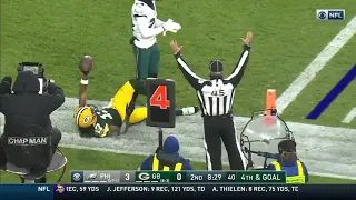 Davante Adams high-points Aaron Rodgers touchdown pass on 4th down