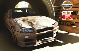 Rebuilding Nissan Skyline GT-R 2002 (1270 HP) - Forza Horizon 5 | Keyboard Gameplay | 4K