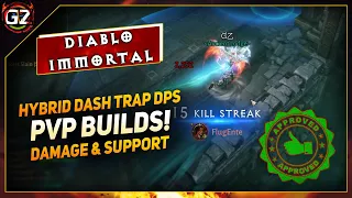 Hybrid Dash Trap - Pvp Builds | Demon Hunter - Support & Damage Both Insane  | Diablo Immortal