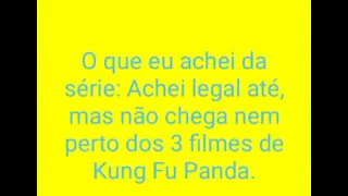 Crítica da série Kung Fu Panda - O Cavaleiro Dragão