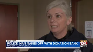 Man steals Children's Miracle Network donation bank from Berea Walmart