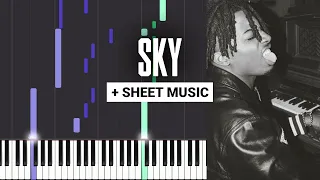 Sky - Playboi Carti - Piano Tutorial - Sheet Music & MIDI