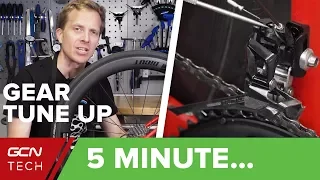 5 Minute Simple Bike Gear Tune-Up | Indexing, Cable Tension & Limit Screws