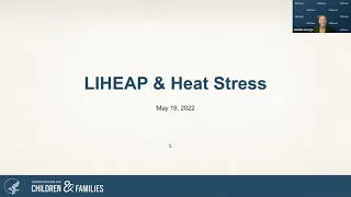 LIHEAP Grant Recipient Heat Stress Panel Discussion