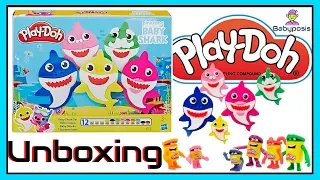 🦈❤️Baby shark play doh set, unboxing and review❤️🦈