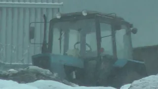 Ореховский льнозавод. Вывоз льнопыли. 01 марта 2019