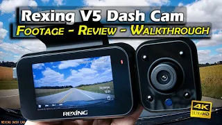 Rexing V5 Modular 4k Dash Cam Review and Sample Footage