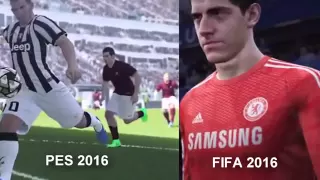 Fifa 16 vs Pes 2016 Face Comparison Graphics Comparison Trailer Images 1