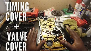 Timing cover and Valve cover