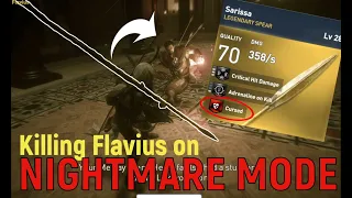 Assassins Creed Origins - Killing Flavius while Cursed on NIGHTMARE mode!