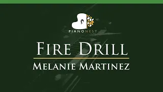 Melanie Martinez - Fire Drill - LOWER Key (Piano Karaoke Instrumental)