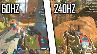 The difference between 60Hz and 240Hz in Apex Legends is unreal...