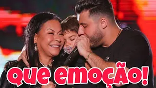 Filho e mãe de Marília Mendonça fazem homenagem emocionante à cantora durante show de Murilo