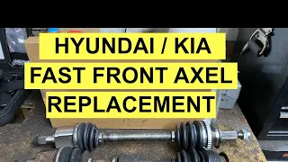 Front Axel (CV Joint) Replacement On Hyundai Sonata 1999-2005 And Kia Optima 2001-2006